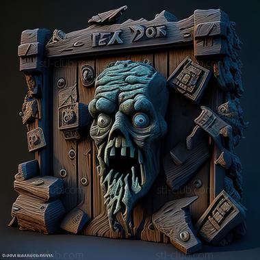 3D модель Игра Зомби в форте (STL)